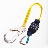 Z-Stop 1.25M Single Leg Shock Absorbing Webbing Lanyard with Scaffold Hook 1245530