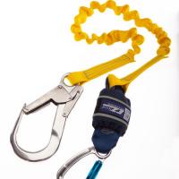 EZ-Stop 1.25M Elasticated Expander Webbing Shock Absorbing Lanyard with Scaffold Hook 1245537