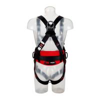 Protecta Safety Harness with Support Belt Front Back and Side D Rings Quick Connect Buckles