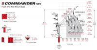 COMMANDER 1000 5PT10S Portable Stainless Steel Davit Crane