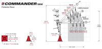 COMMANDER 1000 5PT10S Portable Stainless Steel Davit Crane